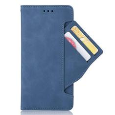 Imagem de Capa com compartimento para cartão para Motorola Moto One Vision, capa flip de couro para Motorola Moto One Vision, capa magnética retrô para celular, capa carteira de telefone com compartimentos para