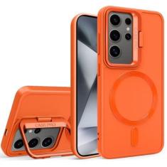 Imagem de COTDINFOR Capa magnética para Samsung Galaxy S23 Ultra capa de silicone [compatível com MagSafe] carregamento sem fio suporte integrado capa de proteção durável capa fina para Samsung Galaxy S23 Ultra