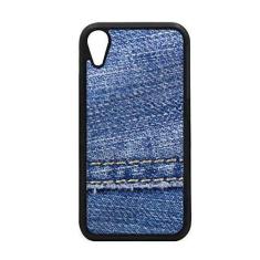 Imagem de Capa de tecido jeans com forro de caubói para iPhone XR para proteção de telefone da Apple