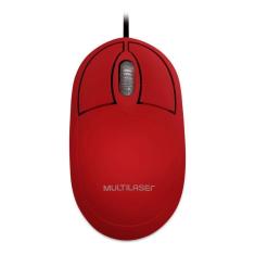 Imagem de Mouse Classic Box Modelo: Multilaser Mo303 - Vermelho - Básico