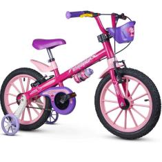 Imagem de Bicicleta com Rodinha para menina Top Girls Aro 16 Nathor