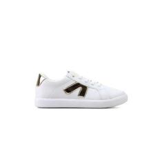 Imagem de Tênis Infantil Ortopasso New Stars 97546 28/32 Branco/Ouro-Feminino