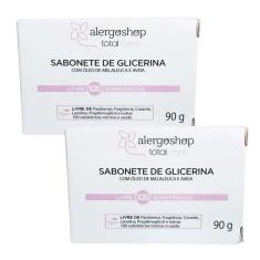 Imagem de KIT 2 Sabonete em Barra Glicerina Alergoshop 90g