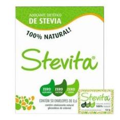 Imagem de Adoçante Stevia Em Pó Sachê - 50 Envelopes - Stevia