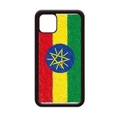 Imagem de Listras Bandeira da Etiópia Desenho de giz de cera para iPhone 11 Pro Max Capa para Apple Mobile Case