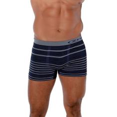 Imagem de Cueca Boxer Listrada Ultraleve Zeus DeMillus 290043 Marinho