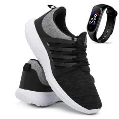 Imagem de Tênis Leve Confortável Simon Vergan + Relógio-Masculino