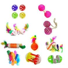 Imagem de Brinquedos Para Gato Kit 10 Itens - Nicapet