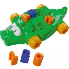 Imagem de Brinquedo Educativo Jacaré Bobbydilo 7 Peças Mk282 - Dismat