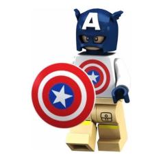 Imagem de Boneco Blocos De Montar Capitão América T Shirt Marvel