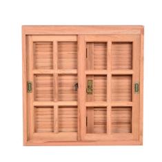 Imagem de Janela Pantográfica Quadriculada 120cmx100cmx14cm JE121 Esel Marroml