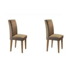 Imagem de Kit c/ 02 Cadeiras Grécia - Imbuia - Animalle Chocolate - Rufato