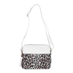 Imagem de Valicclud Bolsa com estampa de leopardo, bolsa a tiracolo, bolsa mensageiro, bolsa de armazenamento, 