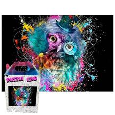 Imagem de Quebra-cabeça Coruja psicodélica 120 peças