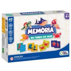 Imagem de  Jogo da Memória Infantil +4 Anos no Fundo do Mar Pais&Filhos
