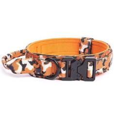 Imagem de Coleira Pra Cachorro Grande E Forte Madog Comander Laranja