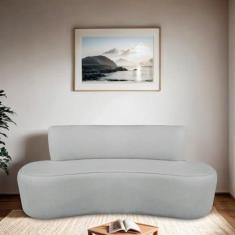 Imagem de Sofá Orgânico 160cm 2 Lugares Antonela Cinza