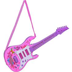 Imagem de Guitarra Infantil Brinquedo Som Violão Criança Meninas - Art Brink