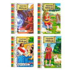 Imagem de Livros De Histórias Bíblicas Para Ler E Colorir Com 4 Un