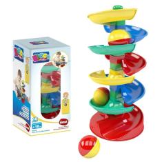 Imagem de Brinquedo Blocolândia Rola Bola 35cm Educativo 18PÇ 2505 - Dismat