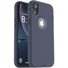 Imagem de ORIbox Capa compatível com iPhone XR, capa fosca translúcida com bordas macias, leve