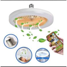 Imagem de Ventilador de Teto 36W C/ Luzes Led integrada E27 Remote Com Temporiza