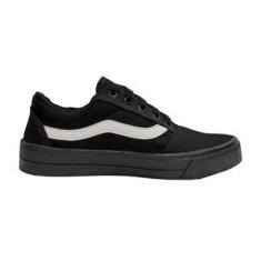 Imagem de Tênis Casual Unissex Markshoes Preto / Branco 44-Unissex