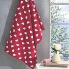 Imagem de Toalha De Banho Felpuda Prisma Vermelha 70x140cm Dhler