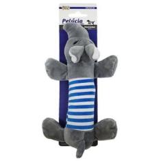 Imagem de Brinquedo para cachorro de pelucia elefante com som 23x4,5x4cm - Weste