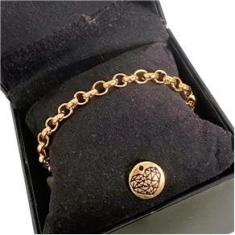 Imagem de Pulseira Feminina Elo Português Grosso 6mm Banhada