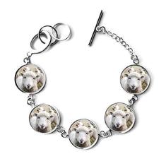 Imagem de DIYthinker Pulseira com imagem de animal de ovelha com organismo terrestre