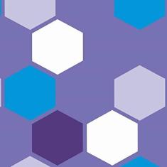 Imagem de Papel De Parede Adesivo Lavável Hexágonos 6M
