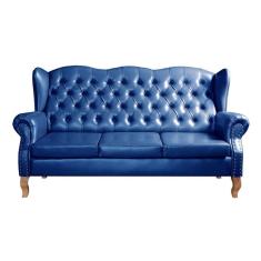Imagem de Sofá Imperador 3 Lugares Estilo Chesterfield Retrô Colonial