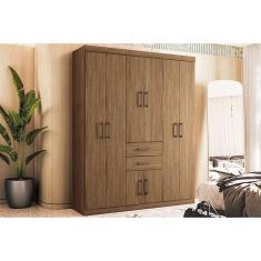 Imagem de Guarda Roupa 8 Portas e 2 Gavetas Verona 8.2 Jatobá - Santos Andirá