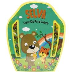 Imagem de Livro - Livro-Kit Para Colorir: Selva