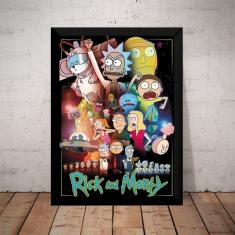 Imagem de Quadro Rick And Morty Poster Com Moldura Anime Geek Arte