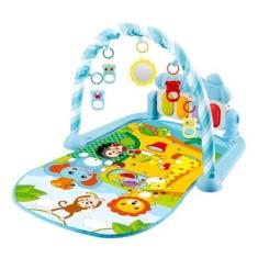 Imagem de Tapete De Atividades Infantil Floresta Azul Com Piano Multifuncional -