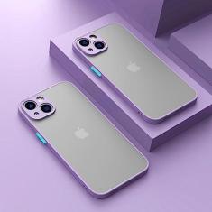 Imagem de Capa de telefone fosca para iPhone 13 12 11 14 Pro Max Mini luxuosa capa à prova de choque de silicone macio para iPhone X XS Max XR 15 7 8 Plus SE, roxa, para iPhone 6 6S