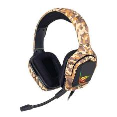 Imagem de Fone de Ouvido Headset Gamer Havit H653d LED RGB USB + P2 3.5mm Marrom