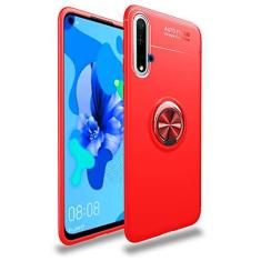 Imagem de SORAKA Capa para Huawei Nova 5T com suporte para anel Capa Slim Fit de TPU macio Capa Huawei Nova 5T com placa de metal para suporte magnético de telefone para carro