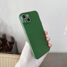 Imagem de Capa de telefone ultrafina fina macia transparente fosca para iPhone 14 Pro Max i 15 11 13 12 Mini 7 8 Plus X XR Transparente capa roxa profunda, verde escuro, para iPhone XS MAX