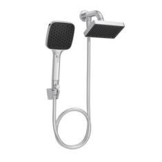 Imagem de Chuveiro Com Desviador De Parede Quadrado Flex 90X150mm Cromado Deca -