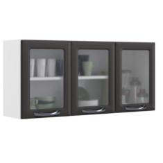 Imagem de Armário de Cozinha Aéreo Itatiaia Aço 3 Portas Com Vidro New Premium G