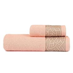 Imagem de Toalha de Banho e Rosto Branca 70x140cm e 50x70cm