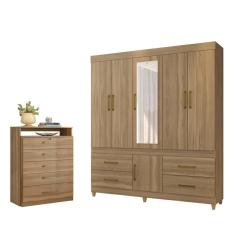 Imagem de Conjunto Quarto Guarda Roupa Comoda Monza