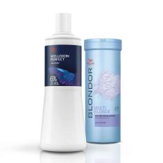 Imagem de Kit Wella Blondor Pó Descolorante 400G + Oxidante 6% 20V - Wella Profe