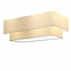 Imagem de Plafon Para Sala Retangular SL-3072 Cúpula Cor Algodão Crú