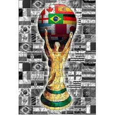 Imagem de Quebra-cabeça Taça da Copa do Mundo 2022 de 300 peças em mdf