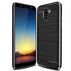 Imagem de Capa para Samsung Galaxy A6 Plus 2018, capa de material de fibra de carbono, macia, antiderrapante, antiimpressões digitais, capa totalmente protetora para Samsung Galaxy A6 Plus 2018