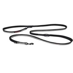 Imagem de Coleira de extremidade dupla HALTI para cães - acolchoada de neoprene, fácil de usar, refletiva, comprimentos ajustáveis, coleira ideal para corrida e treinamento com as mãos livres. Adequada para